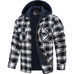 Timothy™ | Warm Quilt-Lined Plaid Flannel Hooded Jacket