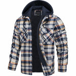 Timothy™ | Warm Quilt-Lined Plaid Flannel Hooded Jacket