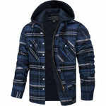 Timothy™ | Warm Quilt-Lined Plaid Flannel Hooded Jacket