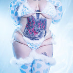 Winter Plush Cow Bikini