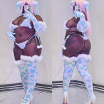 Winter Plush Cow Bikini
