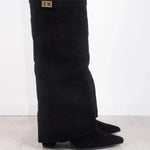 HARRIET | WOMEN'S LEATHER THIGH-HIGH BOOTS WITH BUCKLE